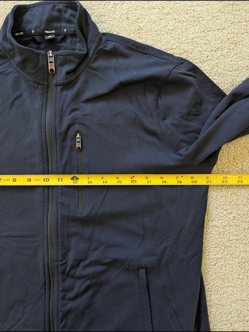 Public Rec All Day Everyday Track Jacket Mens S Black Performance Full Zip Tech